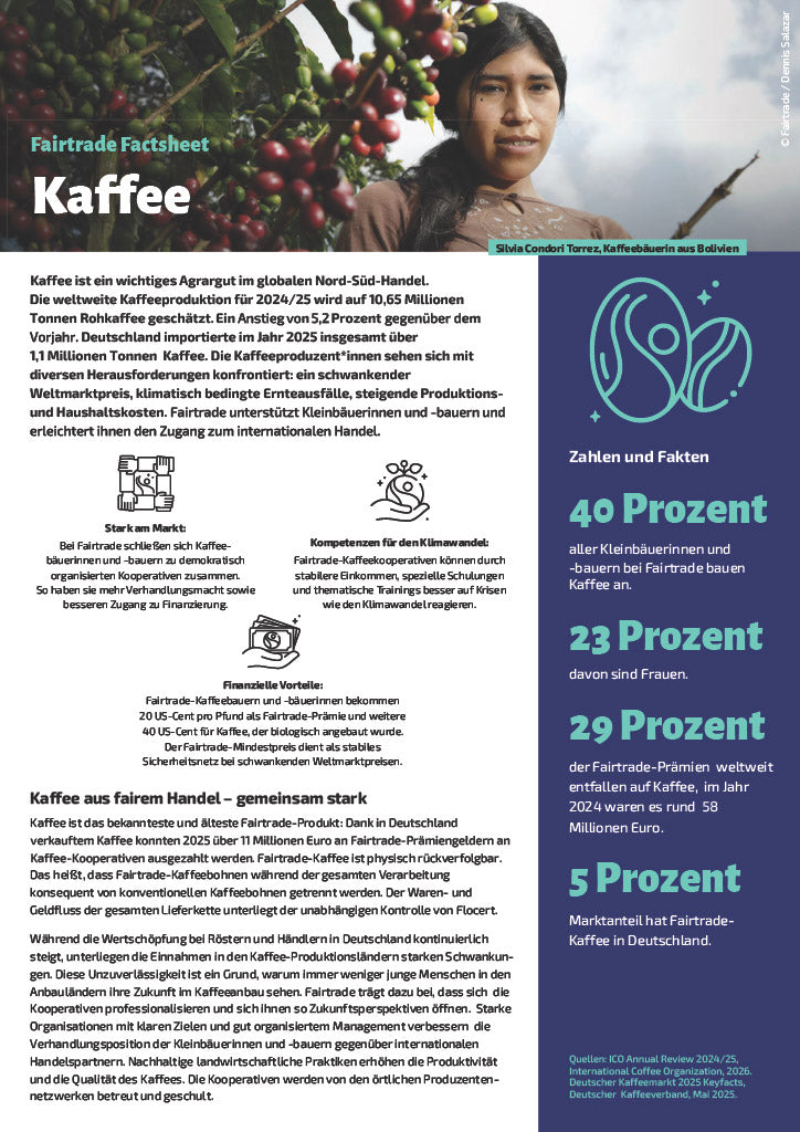 Factsheet Kaffee