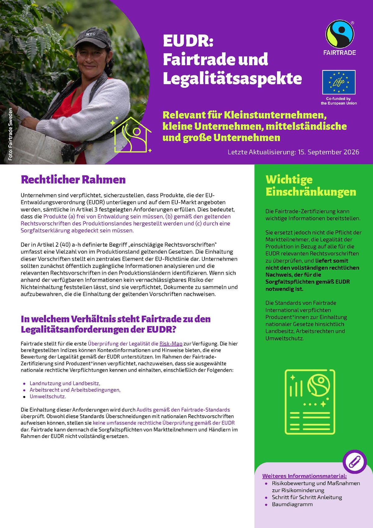 EUDR: Fairtrade und Legalitätsaspekte