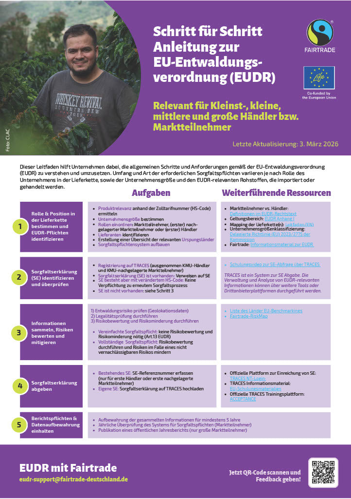 Schritt für Schritt Anleitung zur EU-Entwaldungsverordnung (EUDR)