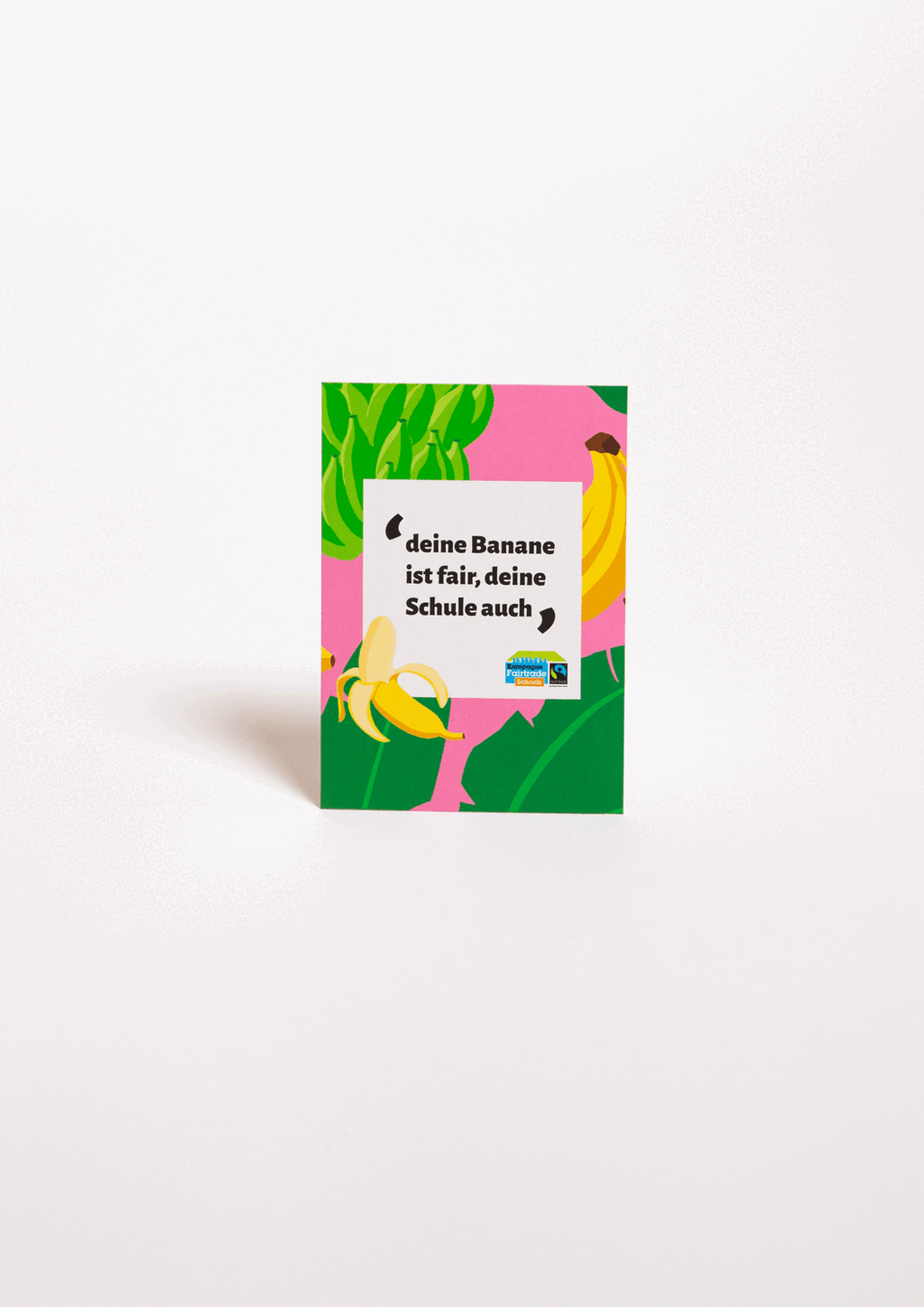 Fairtrade-Schools Postkarte Banane
