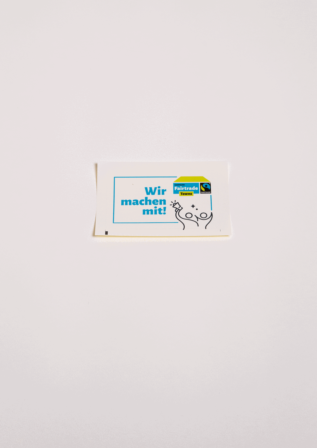 Aufkleber "Wir sind Fairtrade-Town"