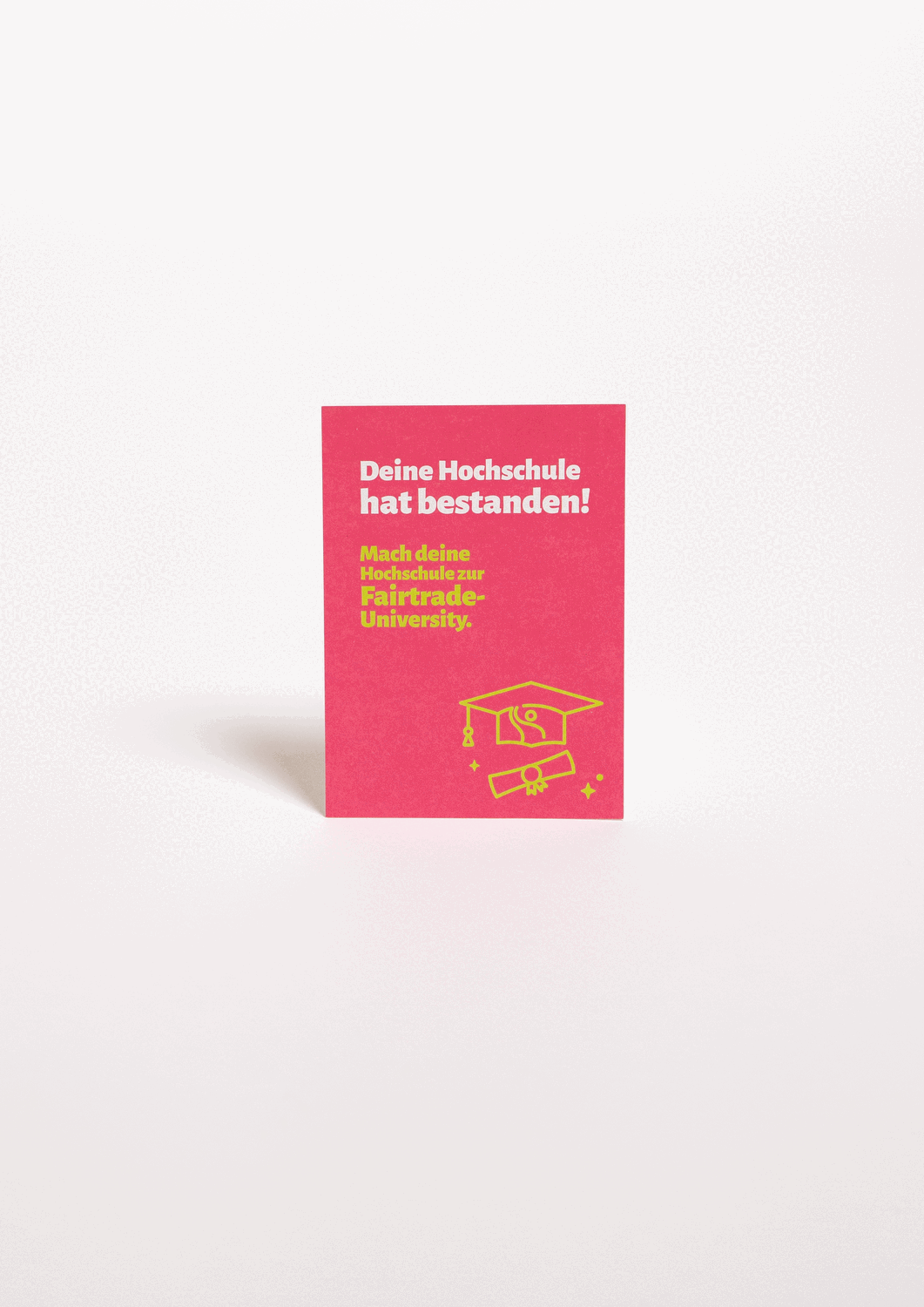 Fairtrade-Universities Postkarte Hochschule