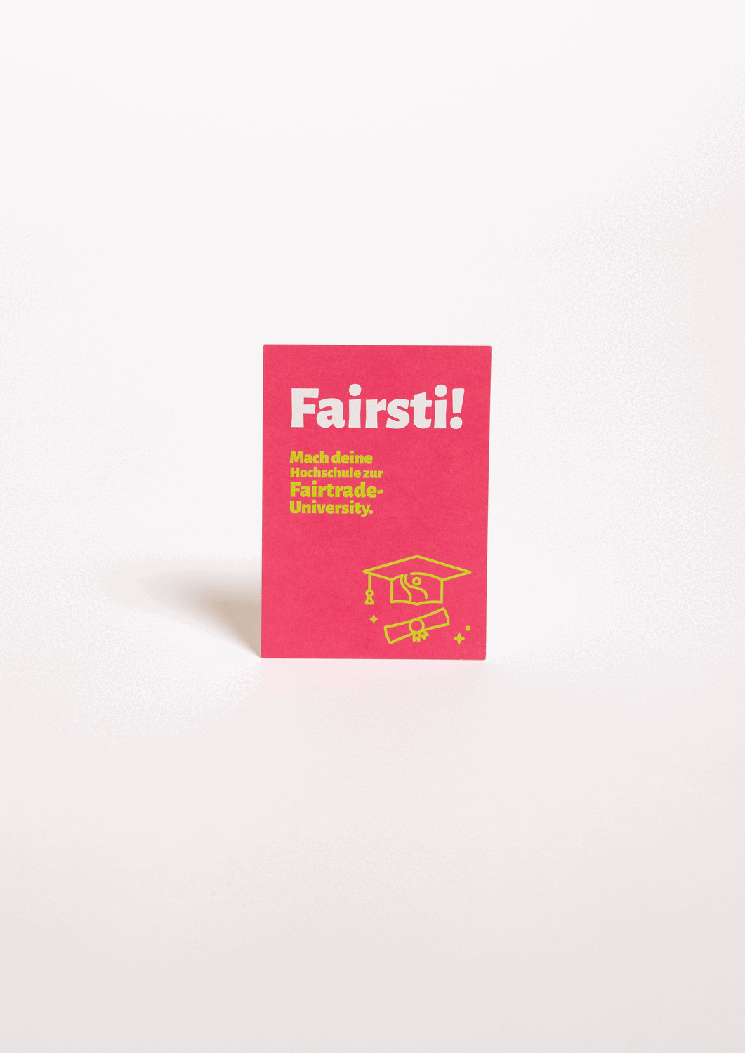 Fairtrade-Universities Postkarte Fairsti