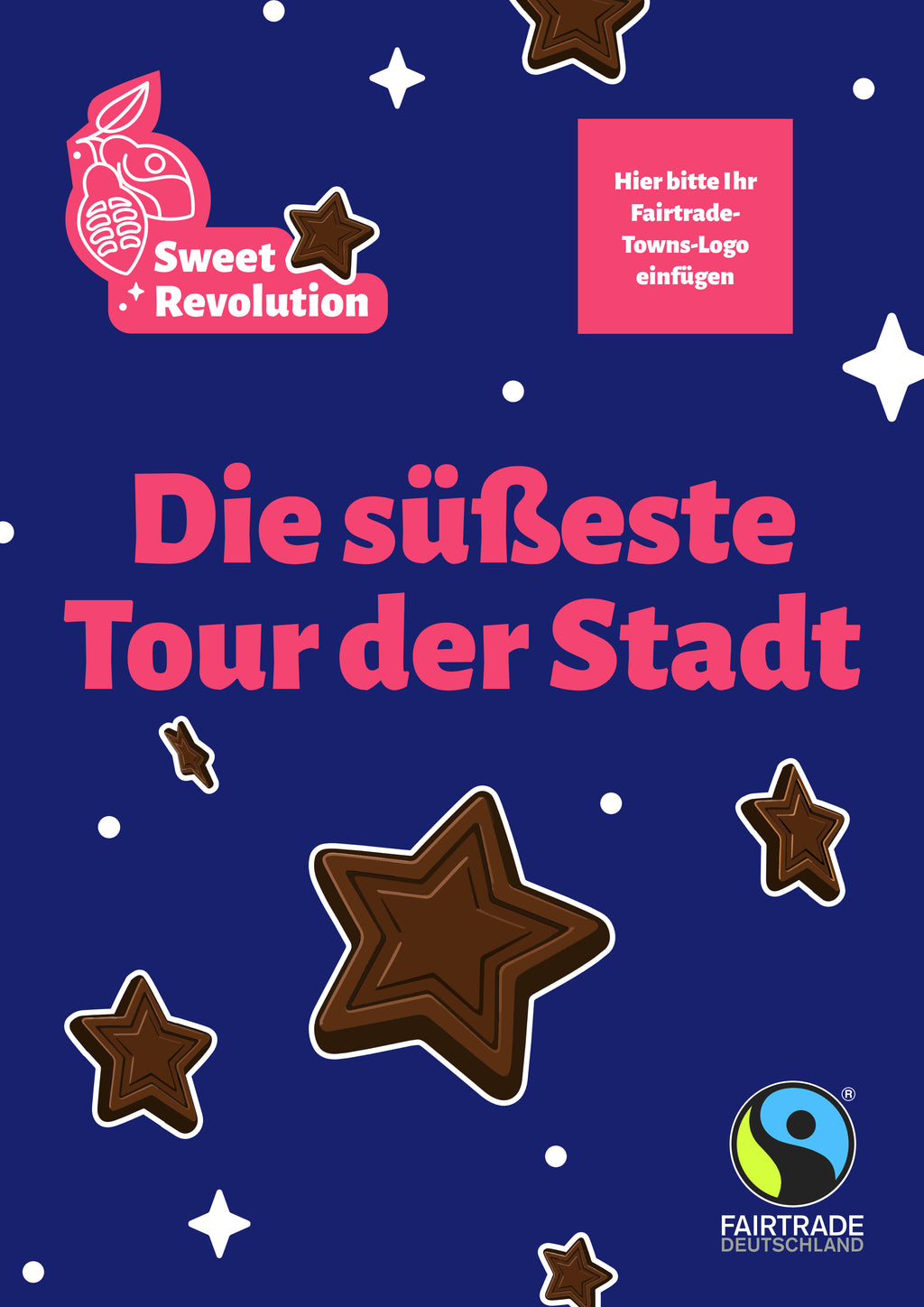 Druckvorlage Poster "Die süßeste Tour der Stadt"