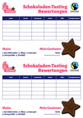 Bewertungskarten für Schokoladen-Tastings